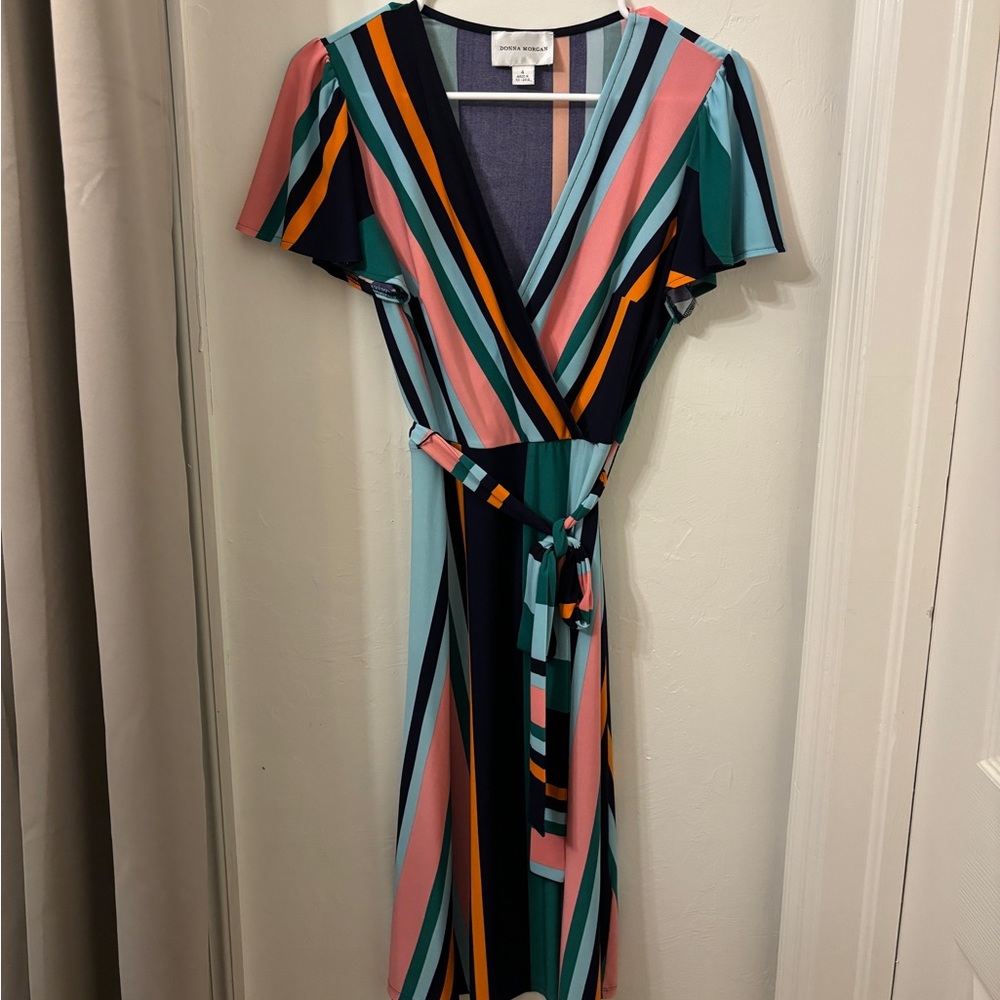 Donna Morgan Color Block Dress sz 4